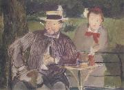 Edouard Manet Portraits d'Ernest Hoschede et de sa fille Marthe (mk40) Germany oil painting artist